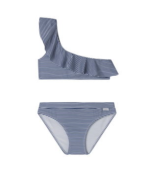 Bikini in tessuto leggero ed elastico Asy blu