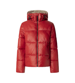Manteau Sussy Court rouge
