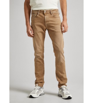 Beige Tapered Broek