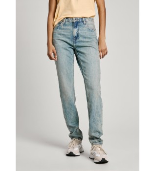 Jeans Tapered Hw azul