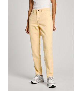 Jeans Tapered Hw jaune