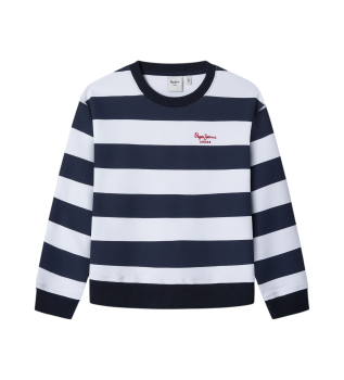 Sweatshirt Vania blanc, marine