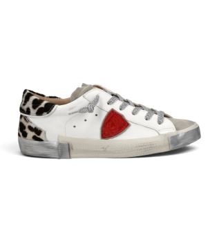 Sapatilhas de Pele Prsx Low branco
