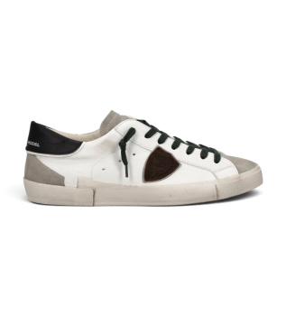 Baskets en Cuir Prsx Low blanc