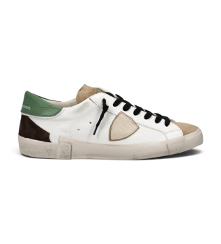Baskets en Cuir Prsx Low blanc