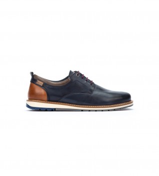 Berna M8J-4183 scarpe in pelle blu