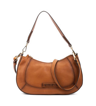 Borsa a tracolla in pelle marrone Ares