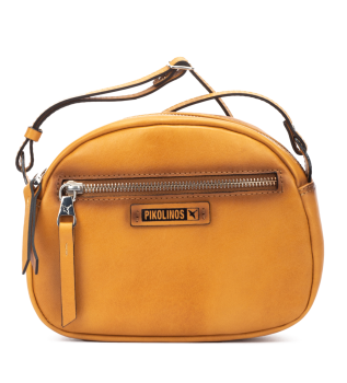 Durango gul skuldertaske i l�der