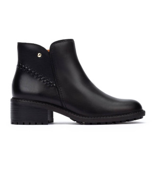 Medina Lederstiefelette schwarz