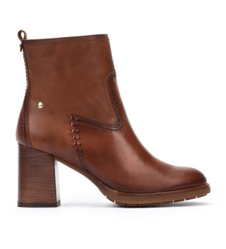 Brown Palencia Leather Ankle Boots