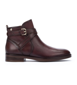 Bottines en cuir marron fonc� Puertollano