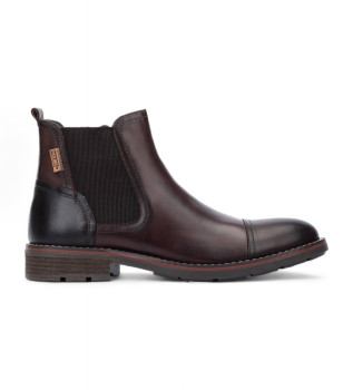 Stivaletti in pelle marrone York