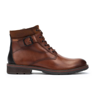 Brown York Leather Ankle Boots