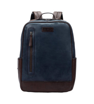 Belmonte ryggs�ck i l�der marinbl�