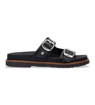 Sand�lias de couro Aitana preto