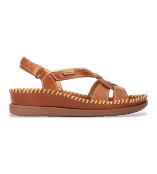 Brown leather sandals Cadaques