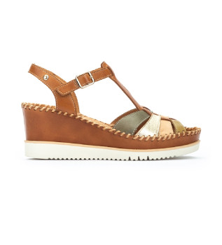 Sandalias de Piel Aguadulce marrón