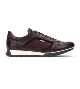 Sneakers Cambil in pelle marrone scuro