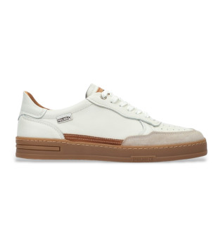Leather lace-up trainers X�tiva Off White