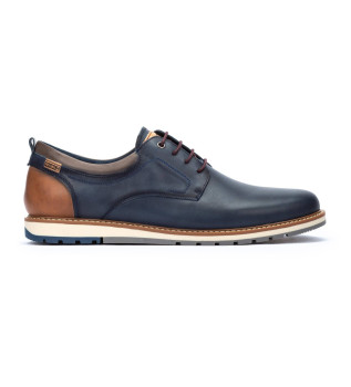 Leather shoes Berna navy