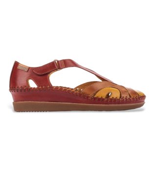 Sapatos de couro Cadaques vermelho