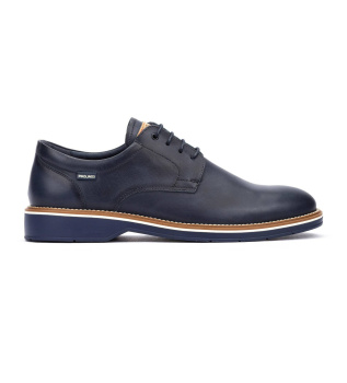 Carlet blue leather shoes