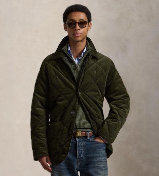 Abrigo Quilted verde
