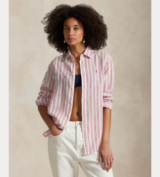 Camisa de linho cor-de-rosa