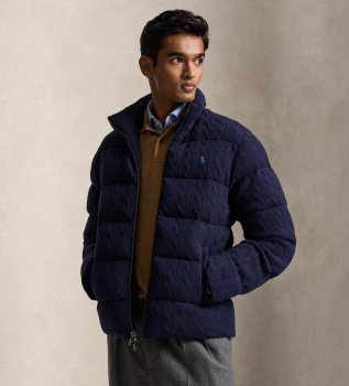 Jas van wol en cashmere, blauw