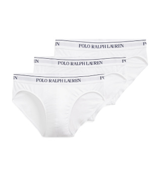 3er-Pack weißer Classic-Slips