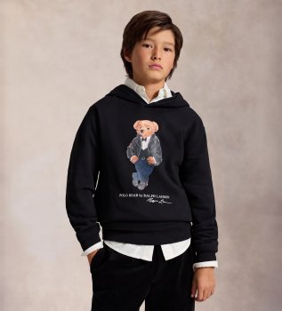 Moletom de felpa com Polo Bear marinho