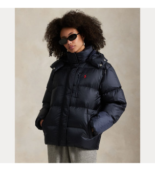 Quiltet vandafvisende vandtt marinefrakke