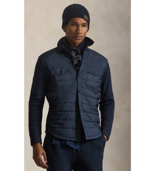 Abrigo casual mix marino