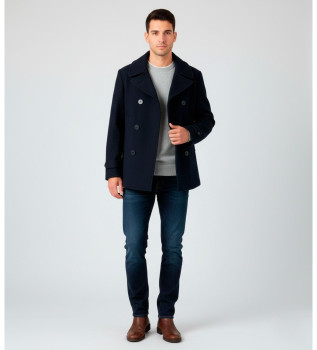 Manteau classique bleu marine
