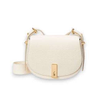 Bolsa de couro Saddle bege