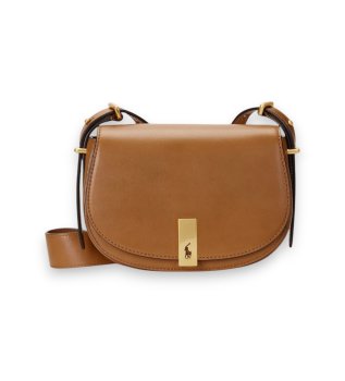 Bolsa de couro Saddle marrom