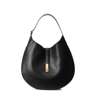 Sac  bandoulire en cuir Polo ID grand noir
