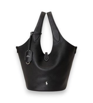 Borsa tote Polo Play in pelle nera
