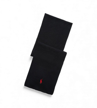 Zwarte gebreide sjaal