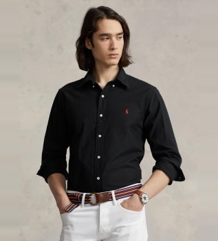 Koszula Oxford Custom Fit w kolorze czarnym