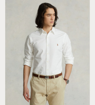 Chemise Oxford slim, blanc