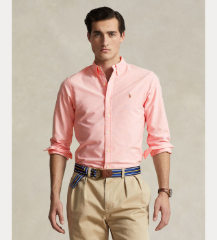 Camicia Oxford slim fit rosa