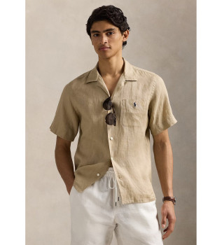Chemise Manches Sport beige