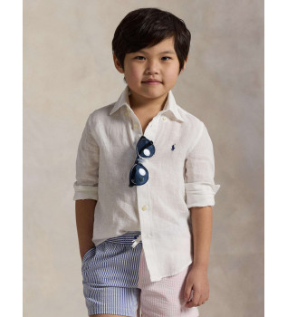 Camisa de lino blanco
