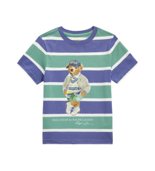 Polo Bear T-shirt � rayures multicolores 