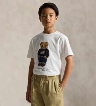 Cotton T-shirt with Polo Bear
