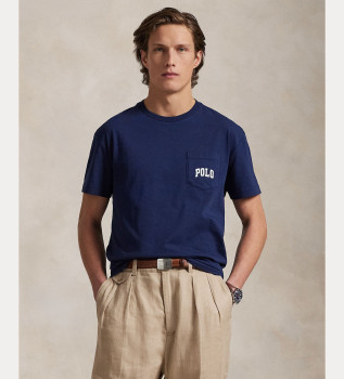 Pletena majica z mornarsko temno črto Bear Polo