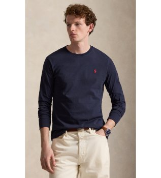 Maglietta in jersey Custom Slim Fit blu navy
