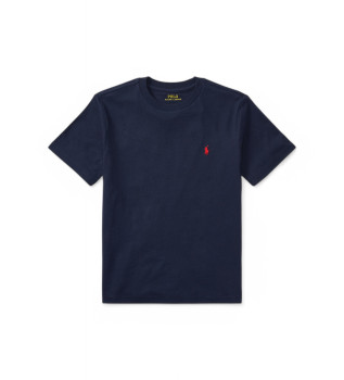 T-shirt con logo blu scuro