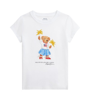 Camiseta Polo Bear blanco
